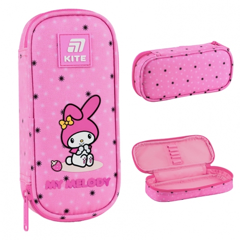 Пенал на блискавці без наповнення на одне відділення Hello Kitty-2 Kite hk25-662-2