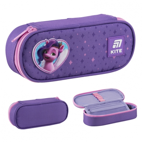 Пенал на одне відділення з органайзером без наповнення Little Pony Kite lp25-599