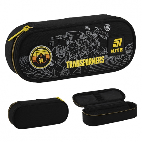 Пенал на одне відділення з органайзером без наповнення Transformers Kite tf25-599-1