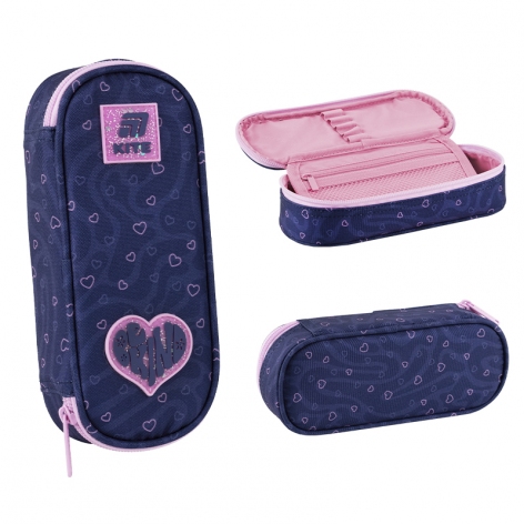 Пенал на одне відділення з органайзером без наповнення Be Kind Kite k25-599-5