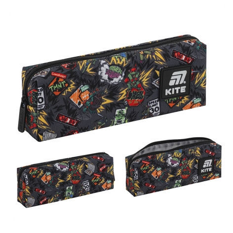 Пенал на блискавці без наповнення на одне відділення Ninjia Turtles Kite nt25-642