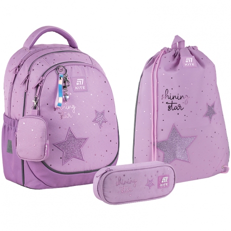 Набір рюкзак + пенал + сумка для взуття ShiningStar Kite set_k25-700m-2