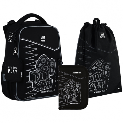 Набір рюкзак + пенал + сумка для взуття Player Kite set_k25-531m-3