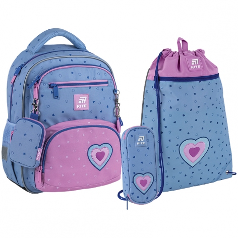 Набір рюкзак + пенал + сумка для взуття Lovely  Kite set_k25-773m-1