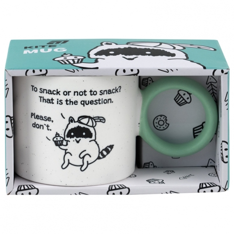 Чашка 370 мл Cupcake racoon Kite k25-220-3