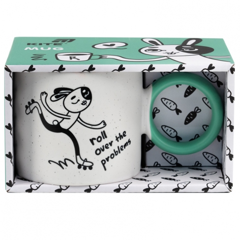Чашка 370 мл Roller bunny Kite k25-220-6