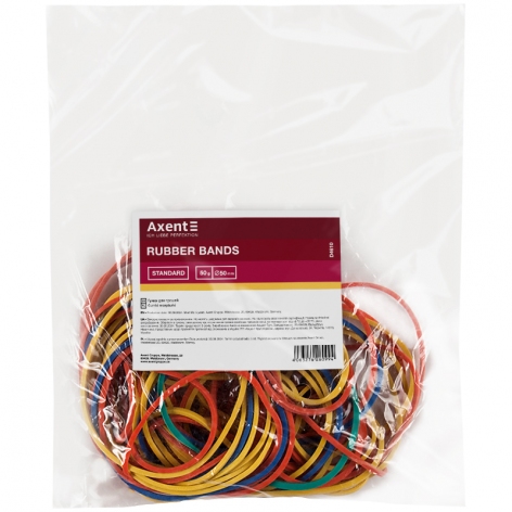 Гумки для грошей Standard кольорові, 50 г Axent d4610