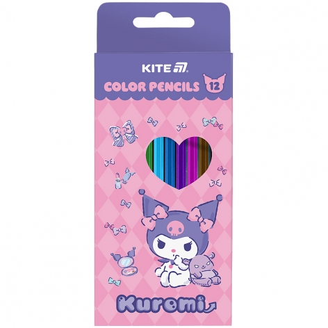 Олівці кольорові тригранні 12 кольорів Kite hk25-053