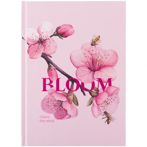 Записна книжка А5, 96 арк. в клітинку в твердій обкладинці Bloom Axent 8459-8-a