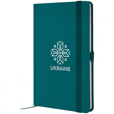Записна книжка Partner А5-(125х195мм) на 96 арк. кремовий блок в клітинку Вишиванка Axent 8201-31-7-a малахіт