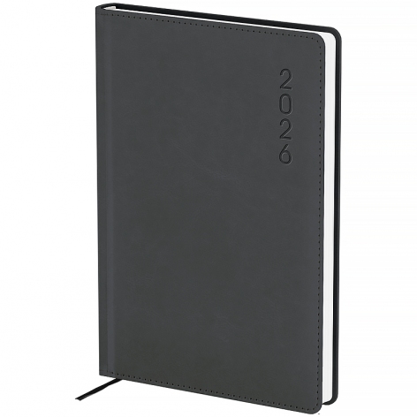 Щоденник датований 2026 Classic Lux, 145*210, слп/т сірий AXENT 8844-26-3-a