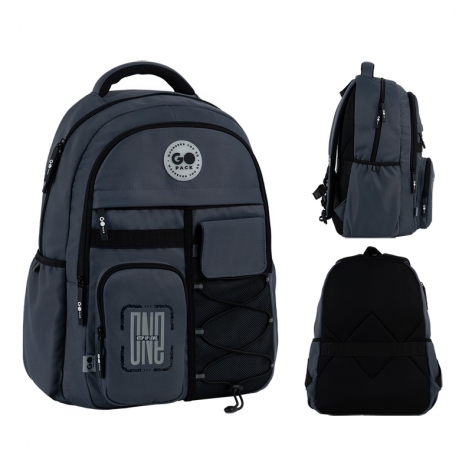 Рюкзак Education Teens 184 темно-сірий GoPack go26-184l-4