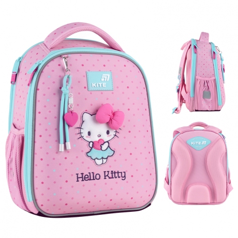 Рюкзак Education каркасный 555 Hello Kitty-1 KITE hk26-555s-1