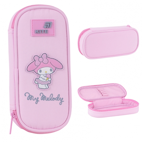 Пенал на одно отделение с органайзером без наполнения 662 Hello Kitty KITE hk26-662-2