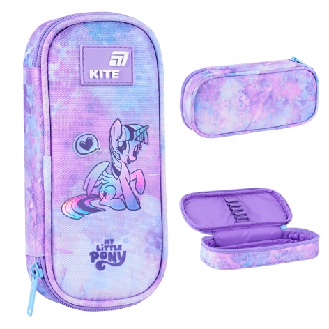 Пенал на одно отделение с органайзером без наполнения 662 Little Pony KITE lp26-662