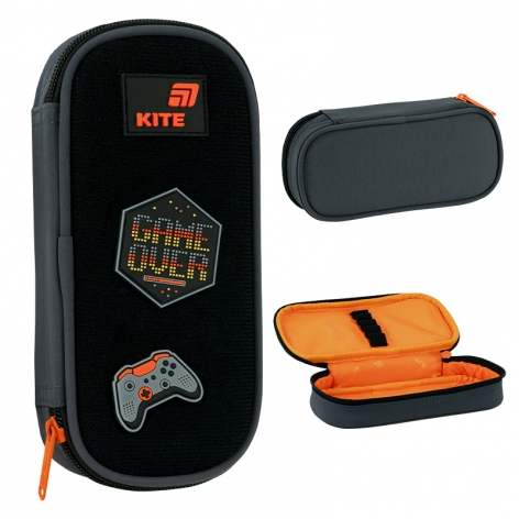 Пенал на одне відділення з органайзером без наповнення 662 Game Zone KITE k26-662-10