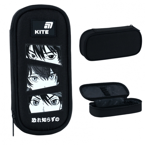 Пенал на одне відділення з органайзером без наповнення 662 Anime Boy KITE k26-662-20