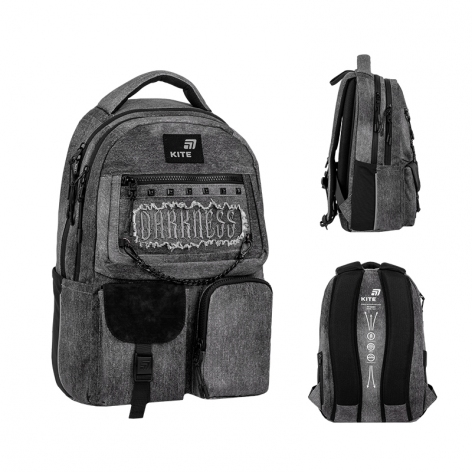 Рюкзак Education teens 2587M Darkness KITE k26-2587m-5