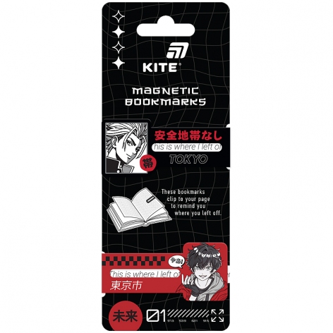 Набір магнітних закладок-індикаторів Tokyo KITE k26-496-3