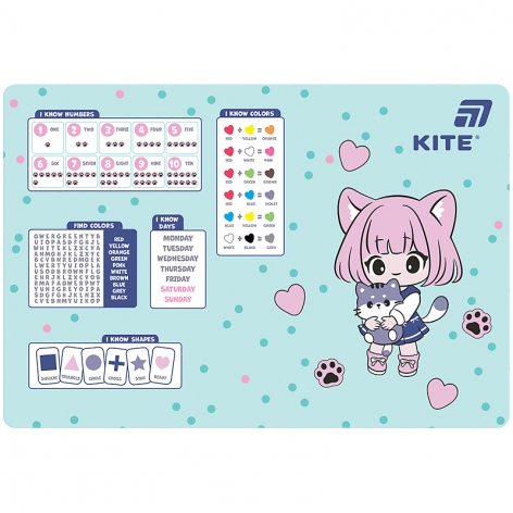 Подложка настольная полипропиленовая для письма 42,5 x 29 см Be Friends KITE k26-207-1