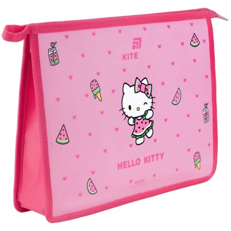 Папка на молнии A4+, Hello Kitty KITE hk26-428