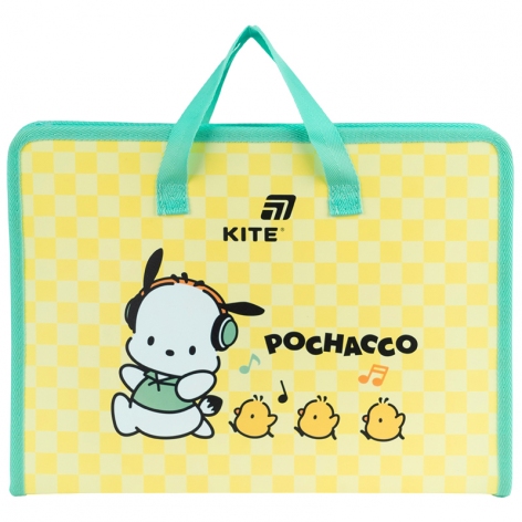 Папка-портфель на молнии на одно отделение A4, Pochacco KITE pc26-202