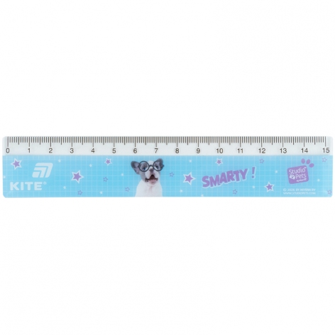 Линейка пластиковая 15см Studio Pets KITE sp26-090