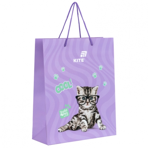 Пакет бумажный подарочный, 26х32см, Studio Pets KITE sp26-266