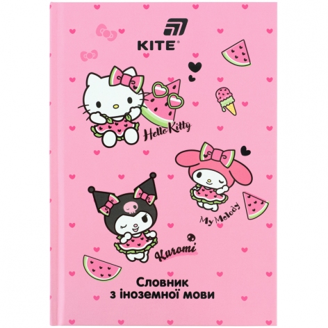 Словарь для записи иностранных слов А5 в картонной обложке, 60 листов Hello Kitty KITE hk26-407