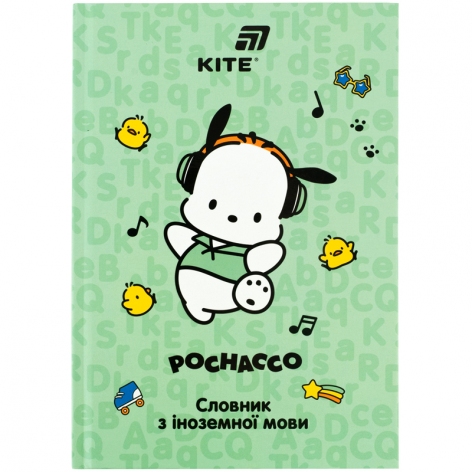 Словарь для записи иностранных слов А5 в картонной обложке, 60 листов Pochacco KITE pc26-407