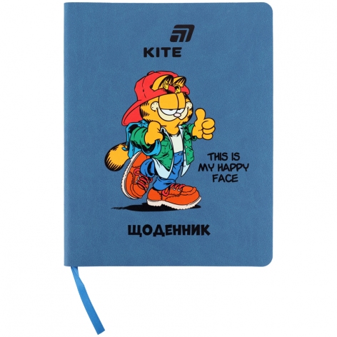 Дневник школьный в мягкой обложке PU, Garfield KITE gf26-283