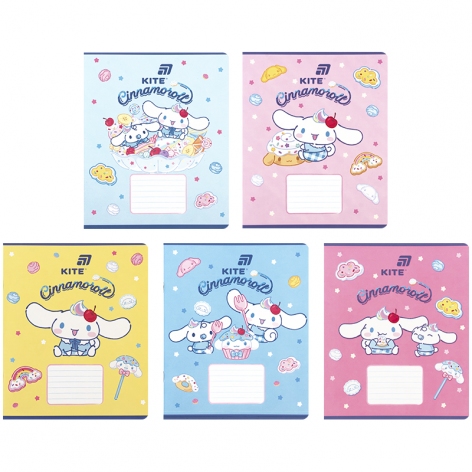 Тетрадь 18 листов в клетку софт тач + УФ лак, Cinnamoroll KITE cr26-236