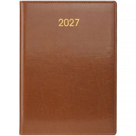 Ежедневник 2027 Стандарт Soft з/т коричневый, Brunnen 73-795-36-707