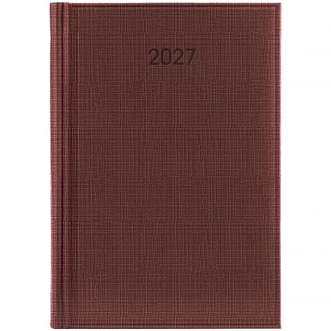 Ежедневник 2027 Стандарт Linetta бордовый, Brunnen 73-795-30-297
