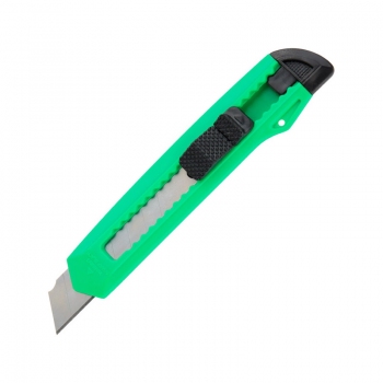 Нож канцелярский, лезвие 18 мм, механический фиксатор Delta by Axent D6526 зеленый корпус