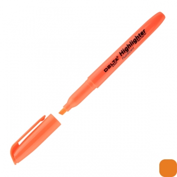 Маркер текстовый Highlighter,  2-4 мм Delta by Axent D2503-12 оранжевый