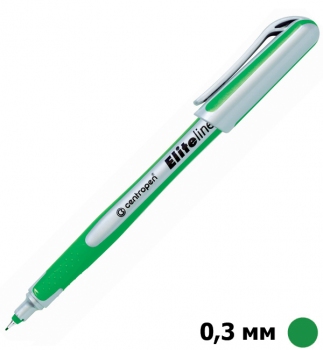 Лінер Elite F ( товщина лініі написання 0,3 мм) зелений, Centropen 4721