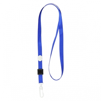 Шнурок для бейджа з карабіном шириною 10 мм, довжиною 450 мм AXENT 4531-02-A синій