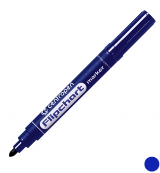Маркер для паперового блоку на фліпчарті 2,5 мм, конусний письмовий вузол, синій Centropen Flipchart  8550/03