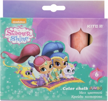 Крейда кольорова Jumbo 6 штук в упаковці Kite Shimmer&Shine SH18-073