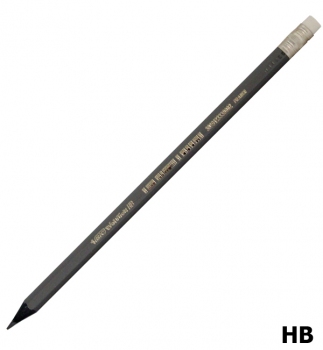 Олівець графітний твердом`який НВ з ластиком, чорний колір пластикового корпуса BIC Evolution 918484