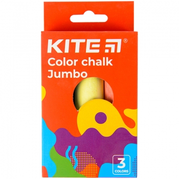 Крейда кольорова Jumbo 3 штуки в упаковці Fantasy Kite k22-077-2