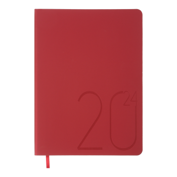 Щоденник  датований 2024 STEEL, А5 Buromax BM.2127-05 червоний