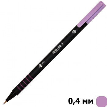 Файнлайнер SANTI  толщина линии письма 0,4 мм светло-фиолетового цвета (741660)