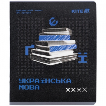 Зошит предметий 24 л., лінійка, Techno Kite k25-240-9 українська мова