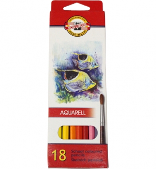 Олівці кольорові акварельні 18 кольорів Mondeluz 
