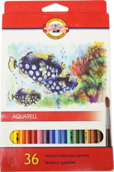 Олівці кольорові акварельні 36 кольорів Mondeluz 