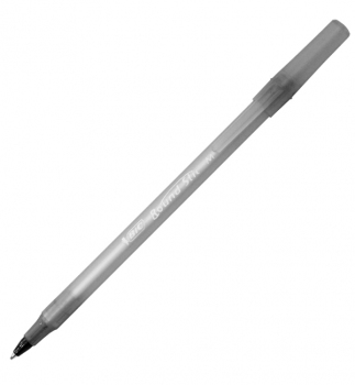 Ручка кулькова масляна  BIC Round Stic 0,4 мм чорний 893213
