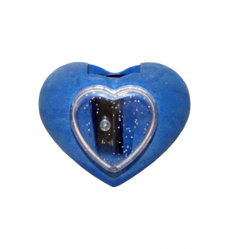 Чинка  з контейнером KUM 5010 HEART з ластиком синій
