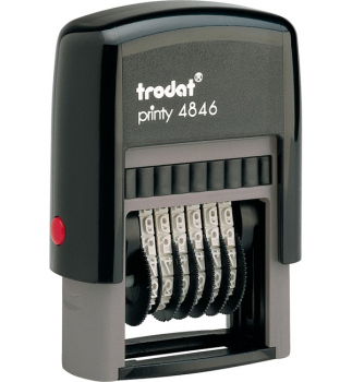 Мининумератор пластиковый 4 мм, шести разрядный Trodat 4846